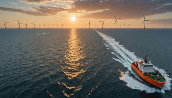 Maintenance des parcs éoliens offshore en haute mer